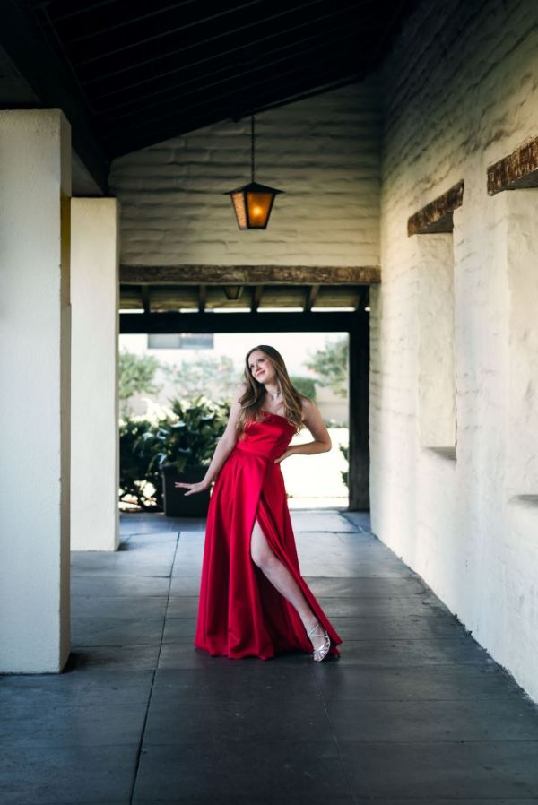 open lace back dress Red Flying Dress - Custom Photoshoot Santorini Dress | Lansy Red / Length 178 inch (4.5 M)